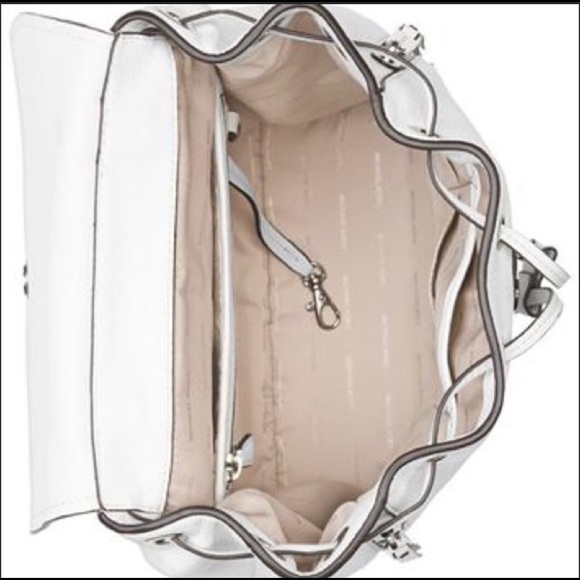 MIchael Kors White Bristol Leather Backpack NWT main image 5